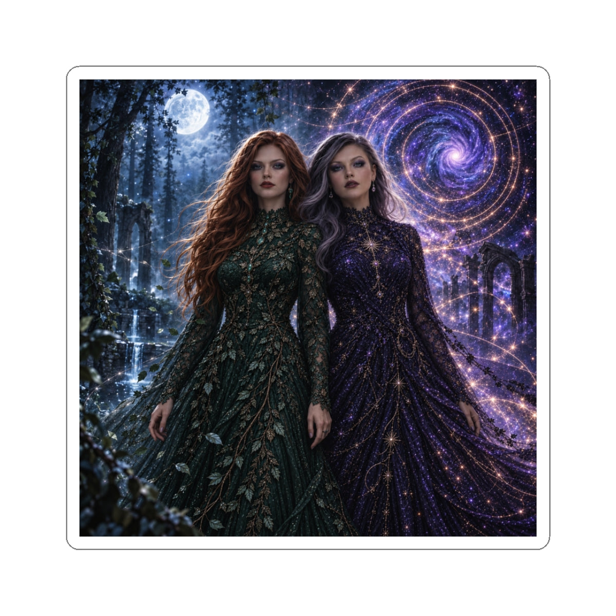 Veiled Continuity Glossy Sticker — Danielle Durga