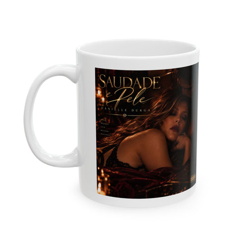 Saudade e Pele 11oz album art mug by Danielle Durga
